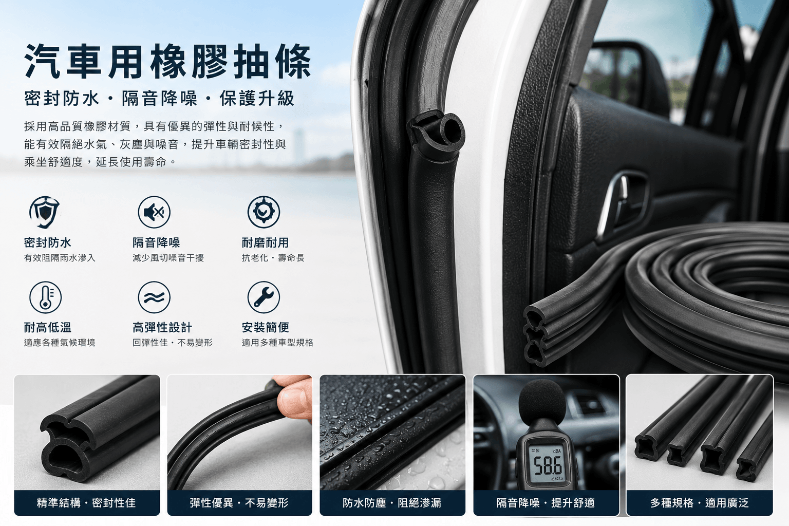 貨車車斗橡膠墊實景2